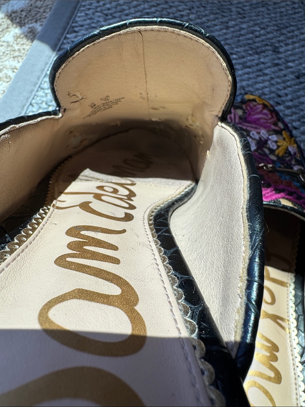 Sam Edelman Linnie Embroidered Floral and Lace Slip-On Mules EUC Sz 9 Multicolor - Picture 15 of 16